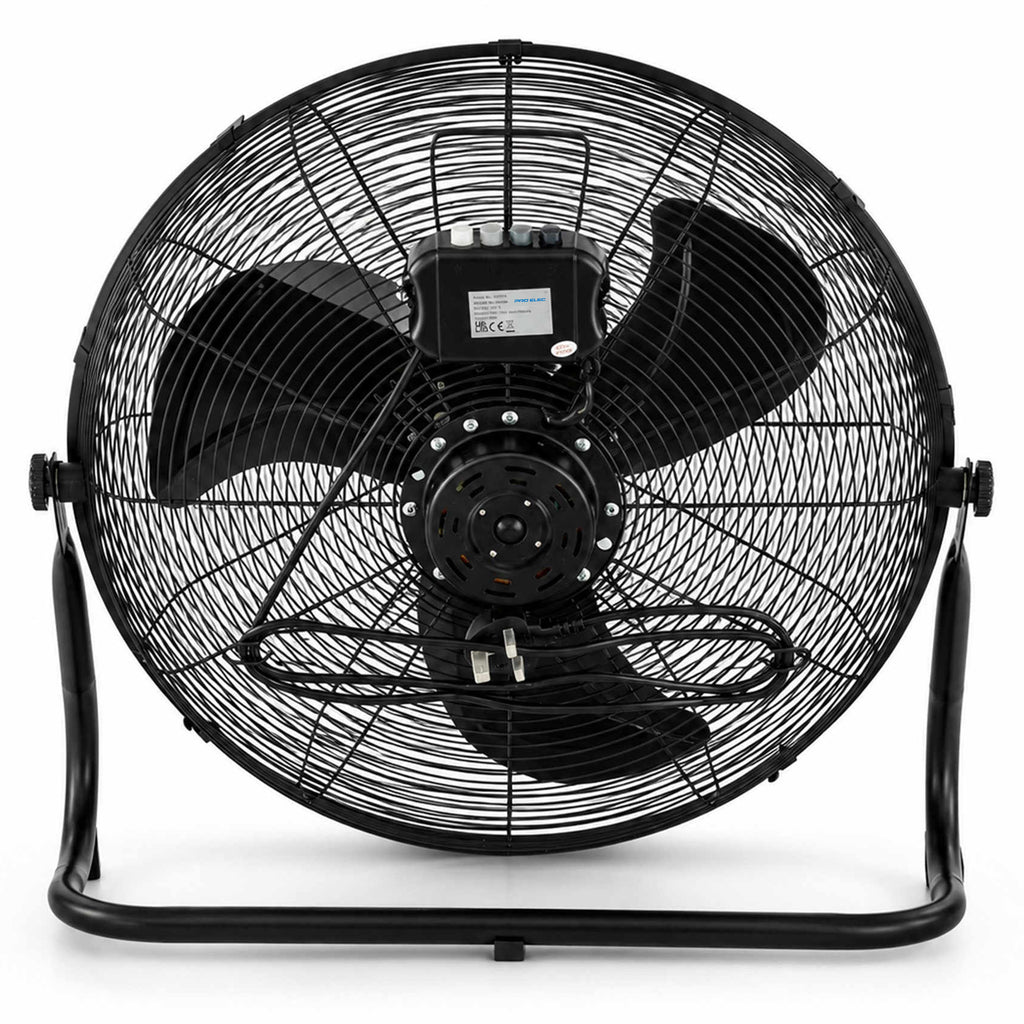 18" (45 cm) Ultra High Velocity Black floor Fan Air Circulator