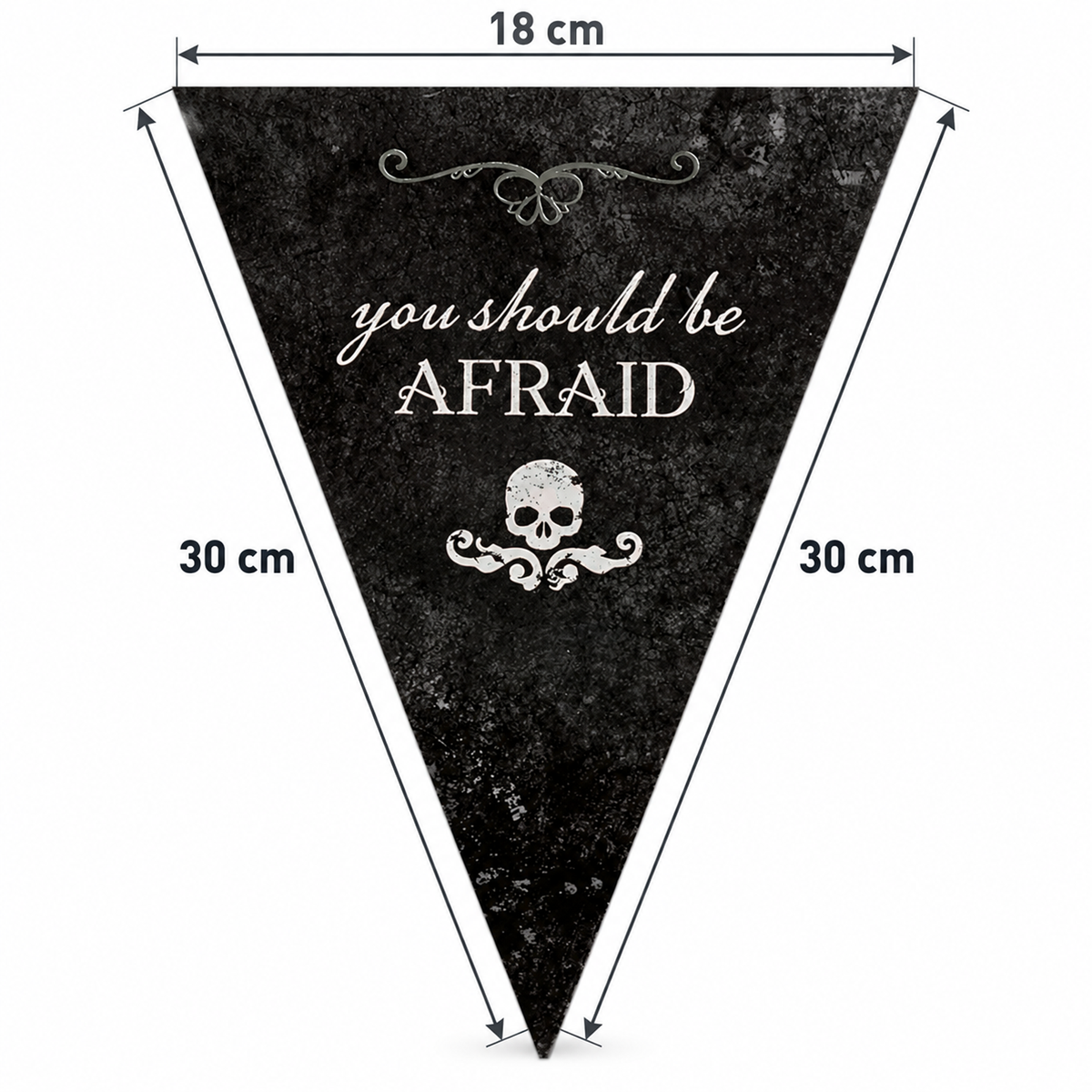 2 Packs Halloween Party 12 Flag Bunting Skulls