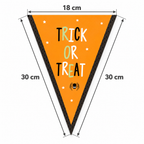 2 Packs Halloween Party 12 Flag Bunting Trick and Treat