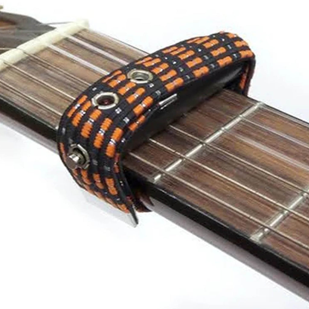 Elastic Capo Chord Easy Install Durable Multi Capo for Acoustic Guitars PAIR