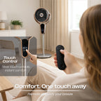 Multi Oscillating 10" Pedestal Stand Fan with Timer and Remote