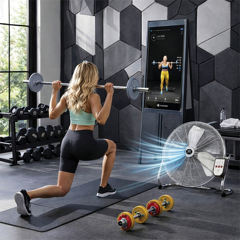 Floor Standing Air Circulator Fans Chrome Metal 3 Speed 12 to 20 inch