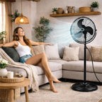 High Velocity 18 Inch Heavy Base Oscillating Pedestal Fan