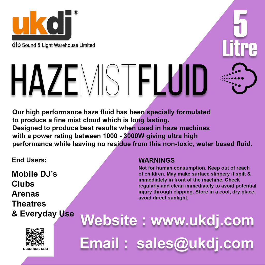 Haze Fluid 5L HQ Professional Fog Liquid Scented