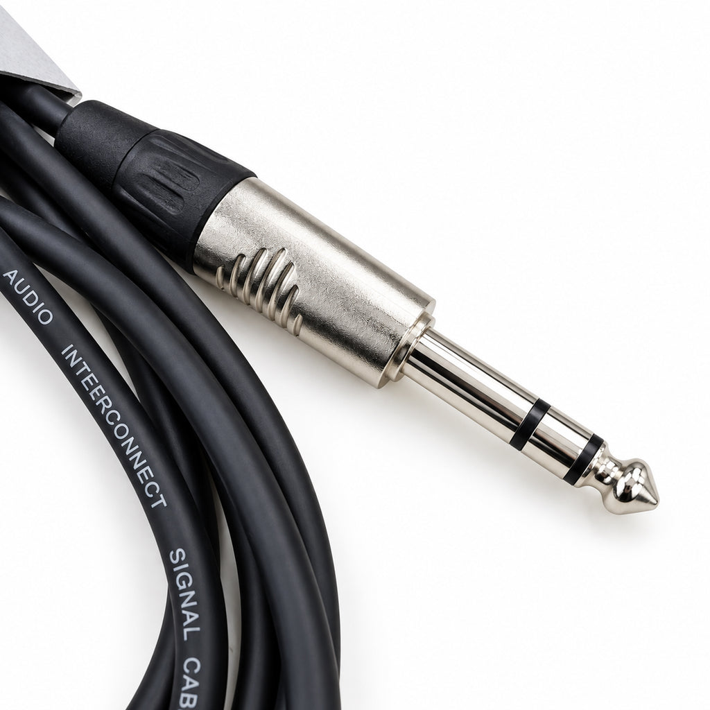 6.35mm Stereo Jack to Twin RCA Phono Leads 1.5m 3.0m & 5.0m