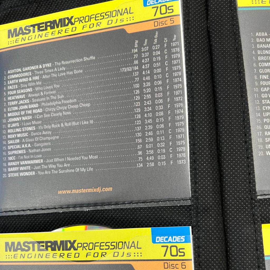Mastermix Professional Decades Engineered For DJs Complete 30 CD Set 600 Tracks