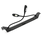 19" Rack Mount Dual Gooseneck LED COB Lights Dimming 1U Rackmountable