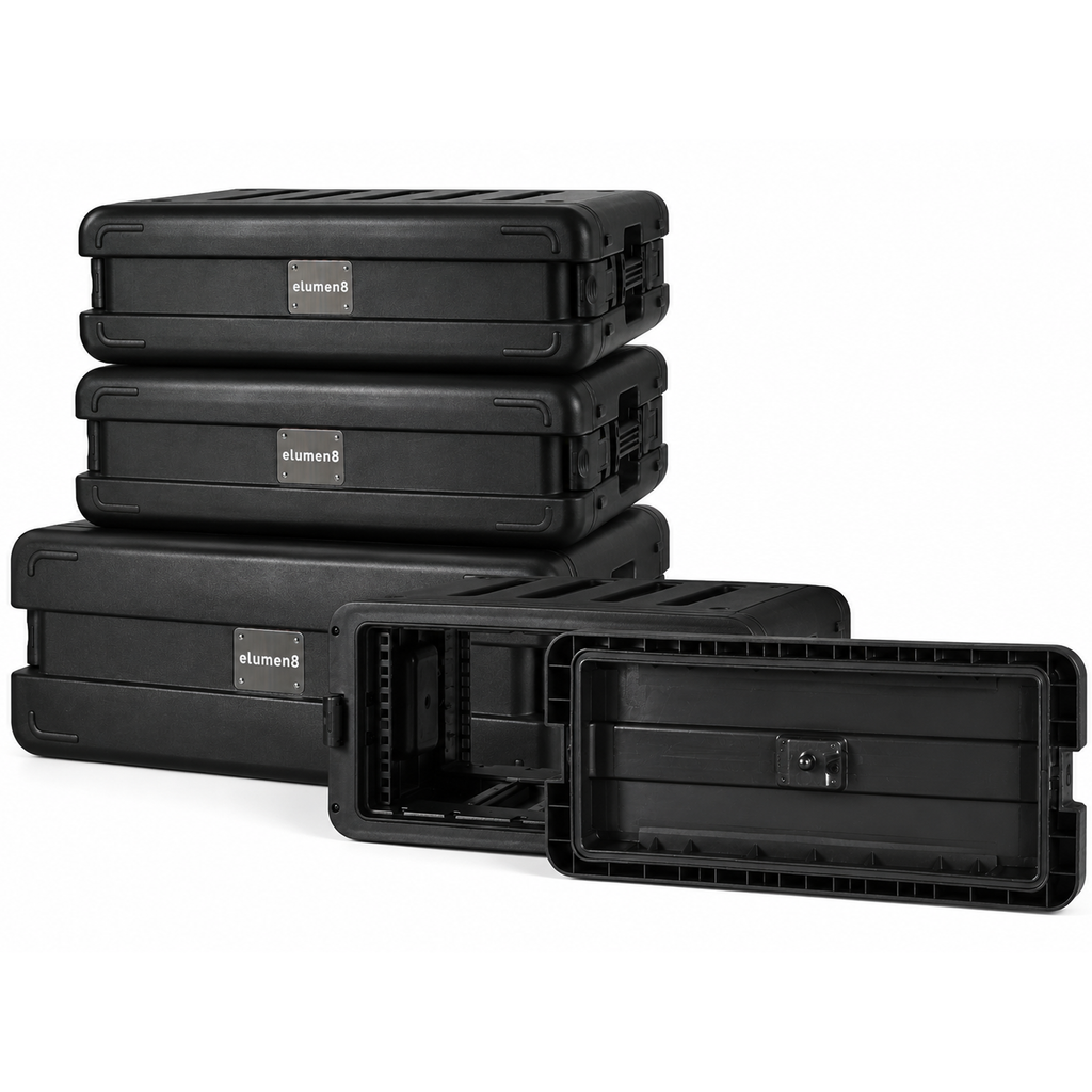 Rock Box 19" Rack Flight Cases Shallow Depth 2U to 6U