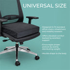 Vinyl Wheelchair Cushion with Memory Foam 2 and 3 Inch
