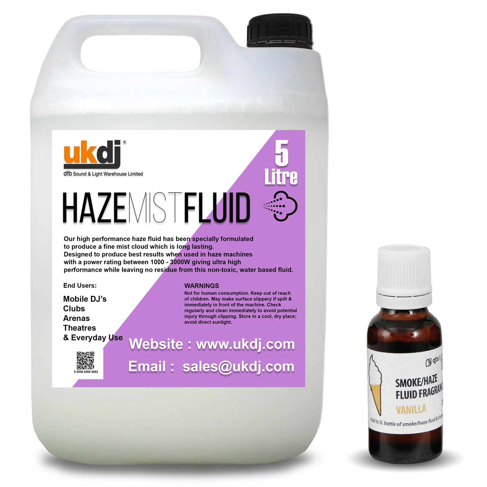 Haze Fluid 5L HQ Professional Fog Liquid Scented