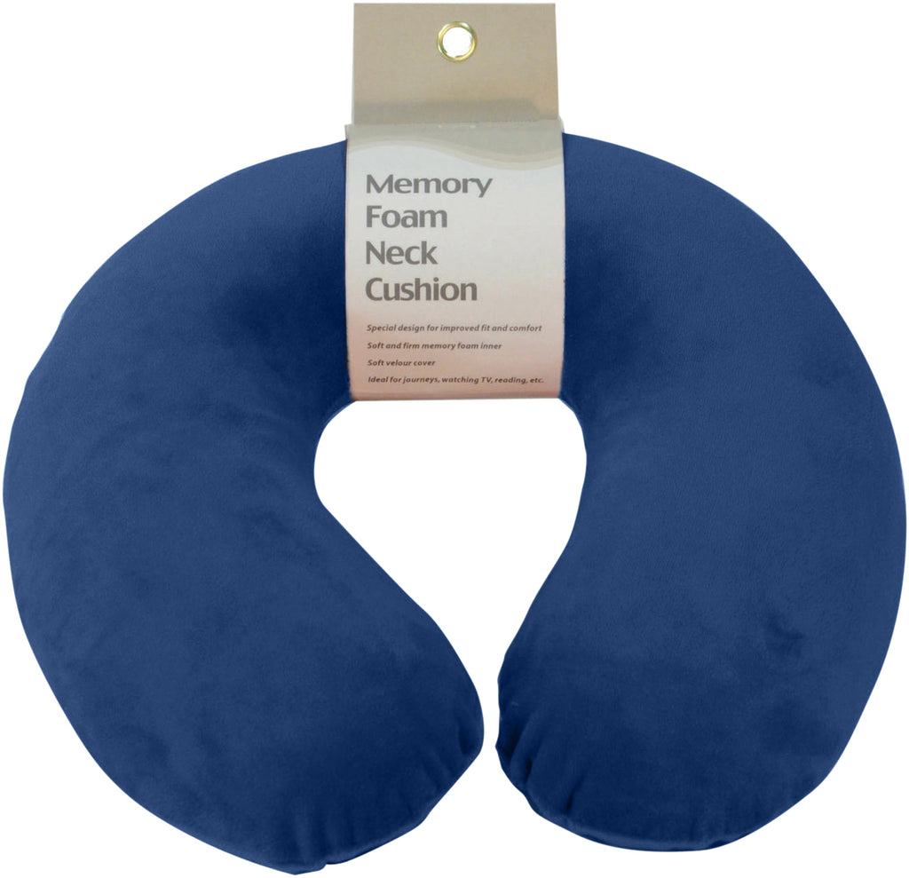 Memory Foam Neck Cushion - Assorted Colours and Designs
