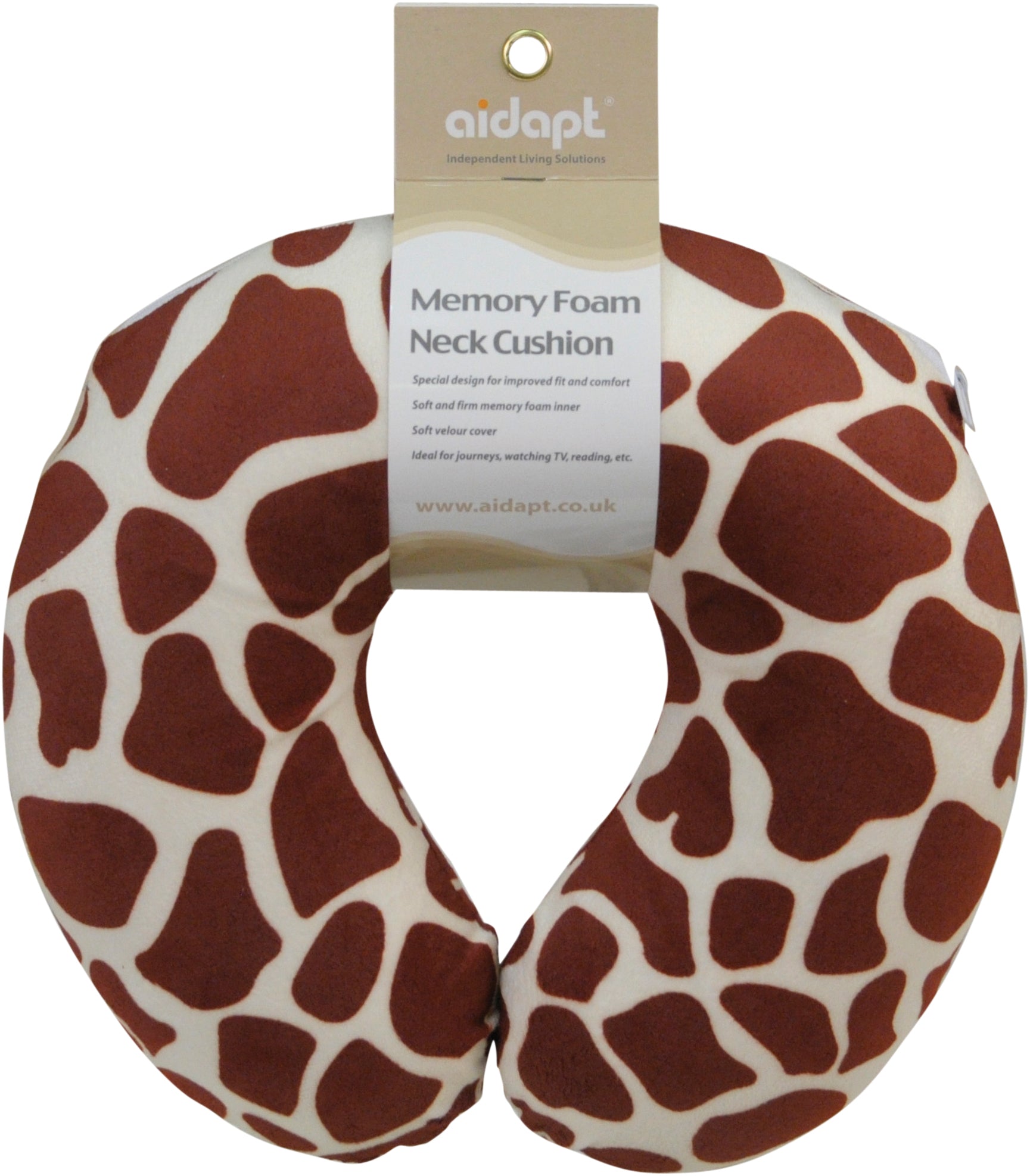 Memory Foam Neck Cushion - Assorted Colours and Designs