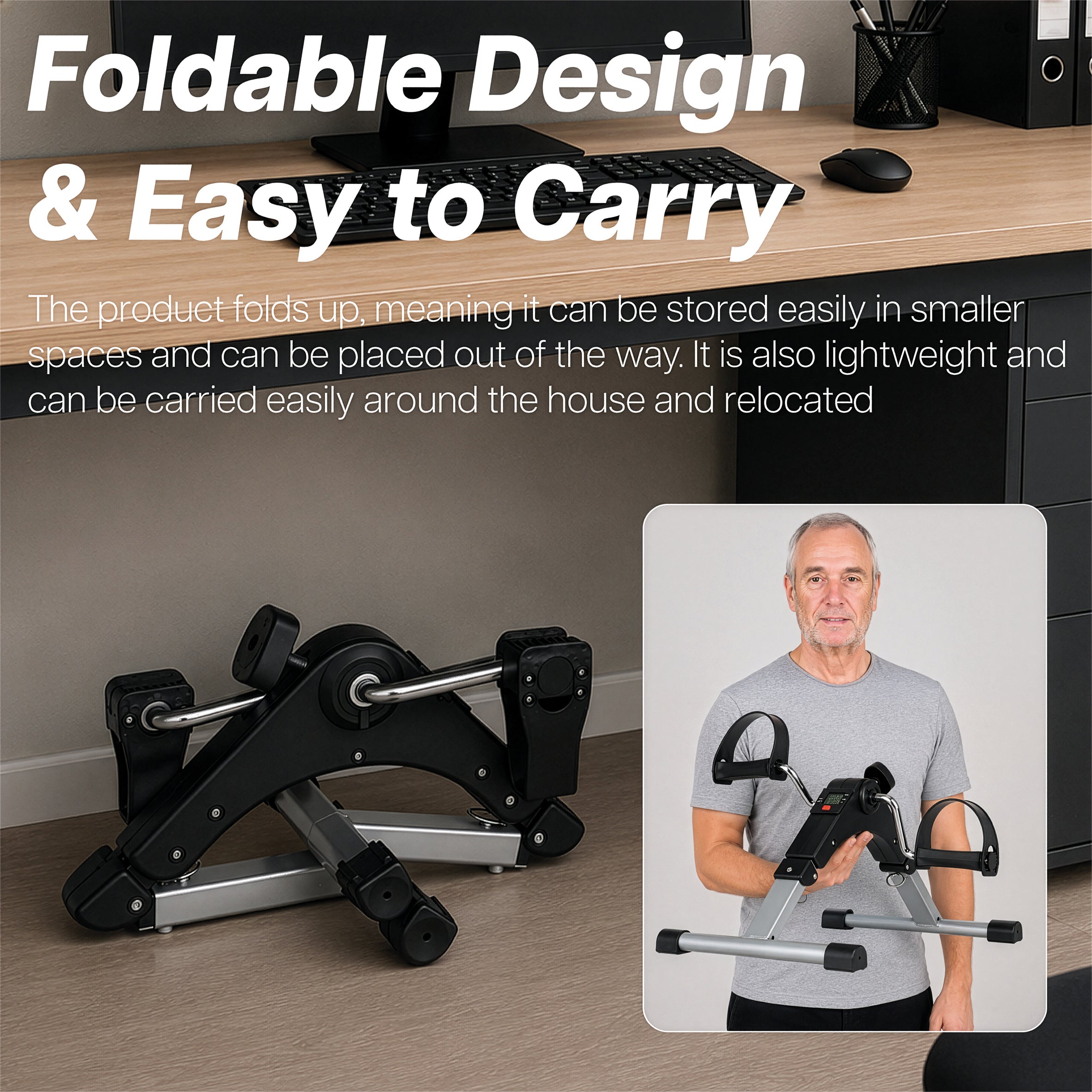 Pedal Legs Exerciser with Digital Display