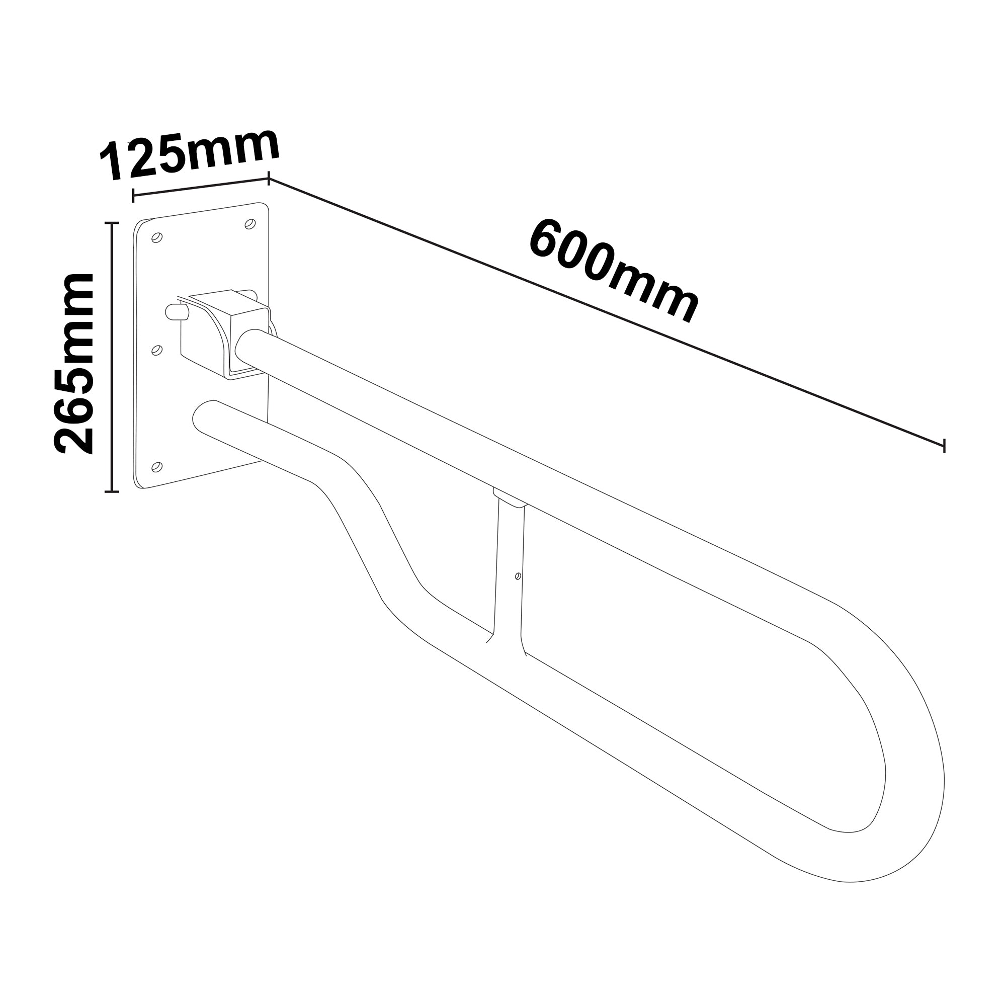 Solo Hinged Arm Support With Positive Lock System 3 Sizes