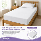 Single Double King Anti-Allergenic Waterproof Mattress Cover