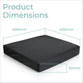 Vinyl Wheelchair Cushion with Memory Foam 2 and 3 Inch