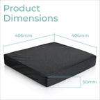 Vinyl Wheelchair Cushion with Memory Foam 2 and 3 Inch