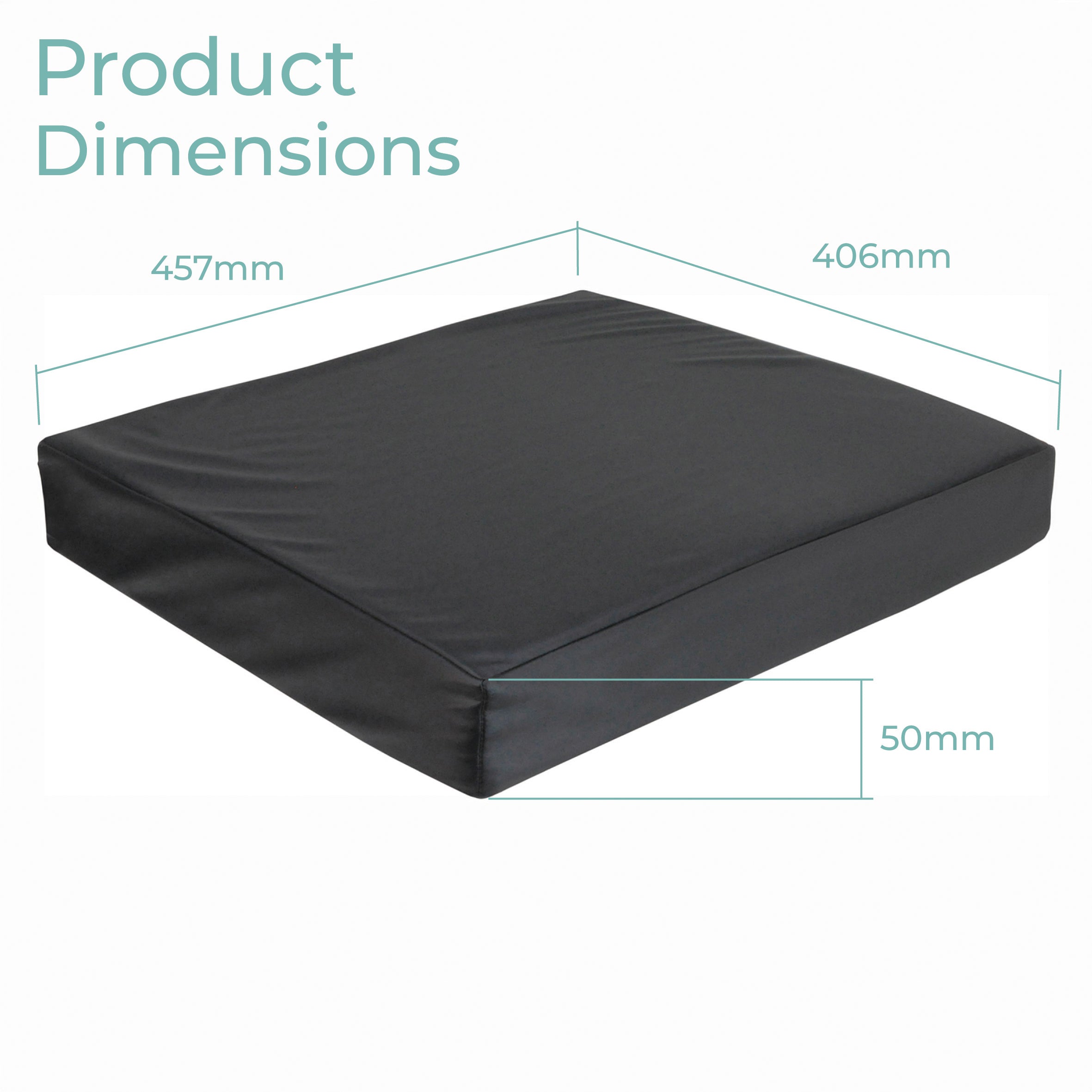 Vinyl Wheelchair Cushion with Memory Foam 2 and 3 Inch